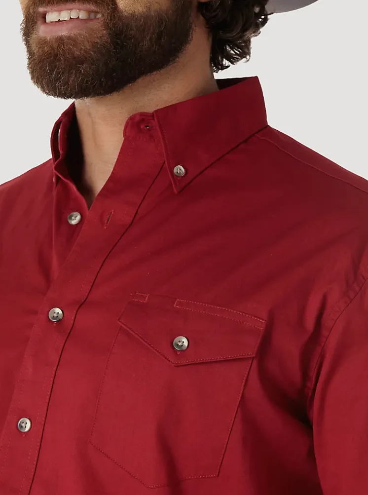 Wrangler Mens Red Painted Desert Shirt Style MP3522R