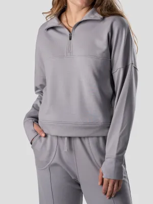 W's Barton Fleece Half Zip - Oyster