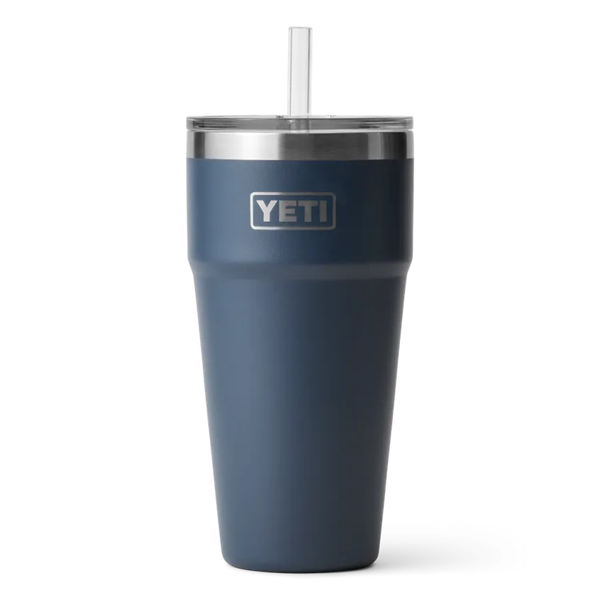 YETI Rambler 26 oz Stackable Cup With Straw Lid