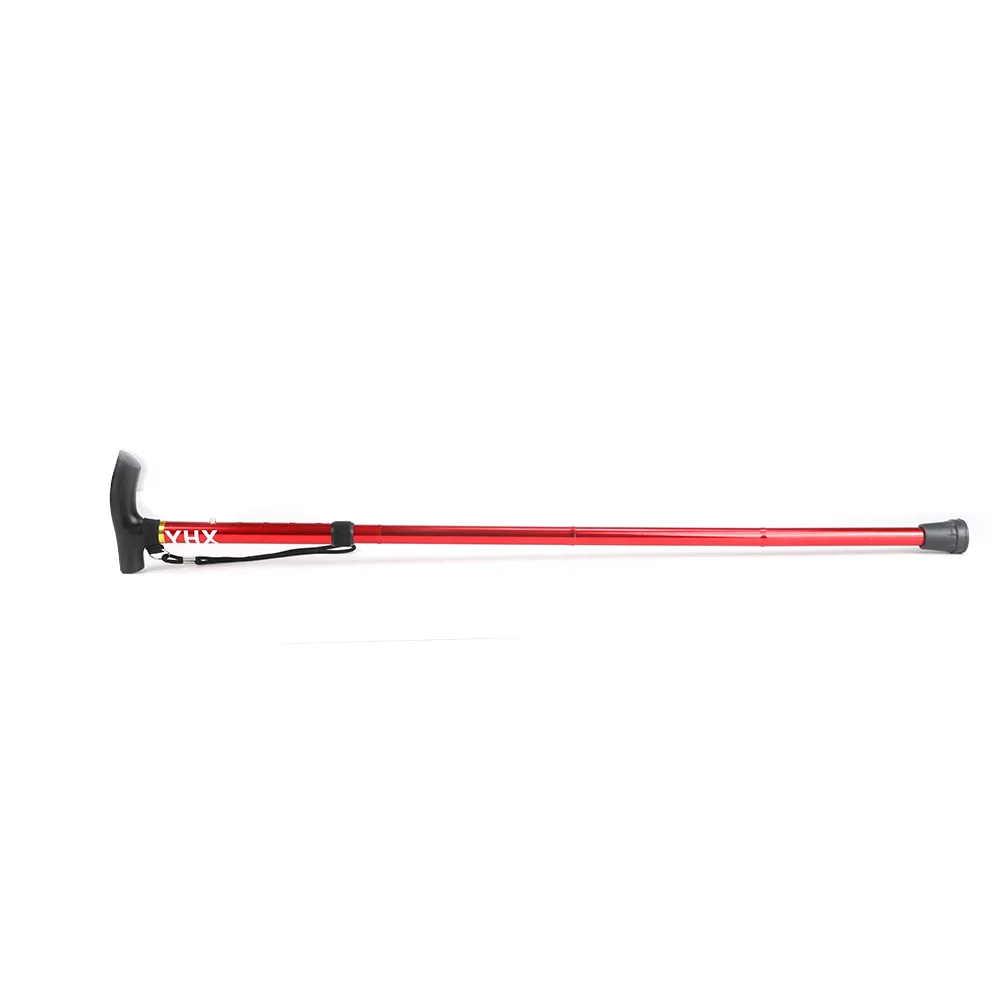 YHX Trekking pole aluminum alloy folding ultra-light ultra-short telescopic outdoor hand trekking walking stick hiking stick 5 knots