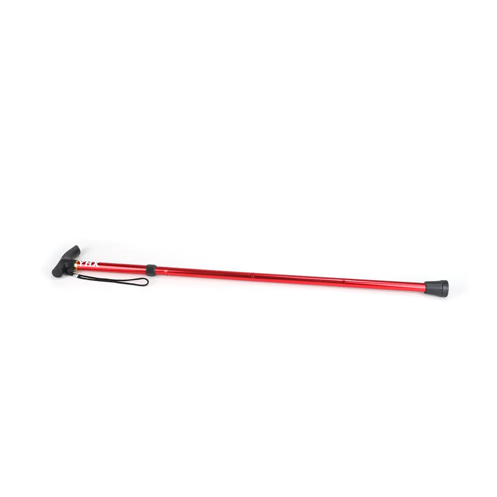 YHX Trekking pole aluminum alloy folding ultra-light ultra-short telescopic outdoor hand trekking walking stick hiking stick 5 knots
