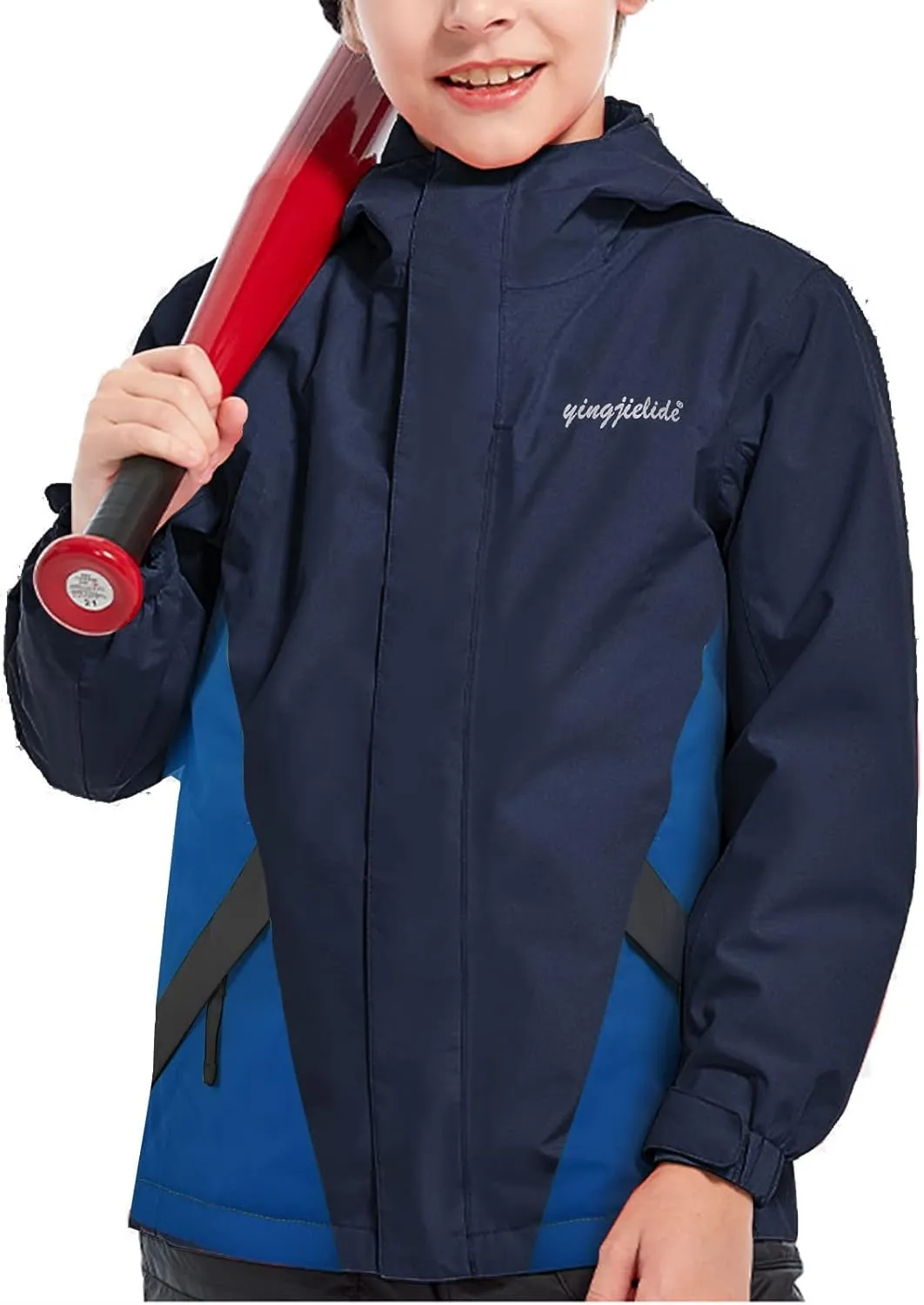 YINGJIELIDE Boy's Waterproof Ski Jacket,Kids Outdoor Snowboarding windproof Jacket,Fleece Lined Hooded,Warm Winter Snow Coat