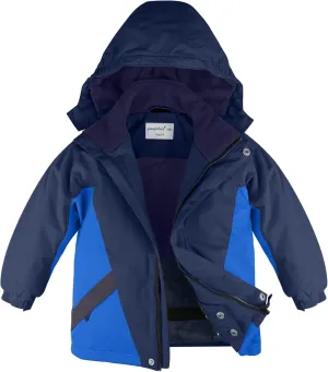 YINGJIELIDE Boy's Waterproof Ski Jacket,Kids Outdoor Snowboarding windproof Jacket,Fleece Lined Hooded,Warm Winter Snow Coat