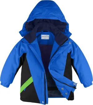 YINGJIELIDE Boy's Waterproof Ski Jacket,Kids Outdoor Snowboarding windproof Jacket,Fleece Lined Hooded,Warm Winter Snow Coat