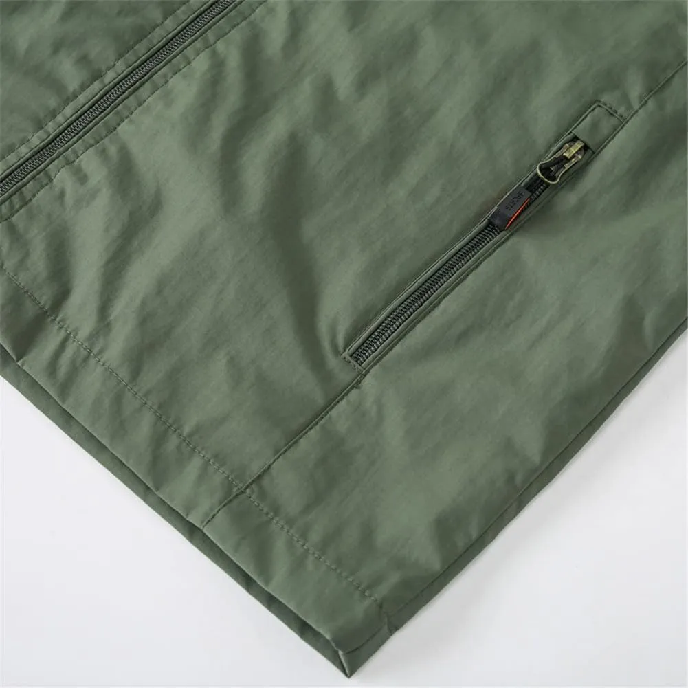 Youllyuu Mountaineering Hooded Jacket Men's Casual Outdoor Jacket Coat Windbreaker Jackets