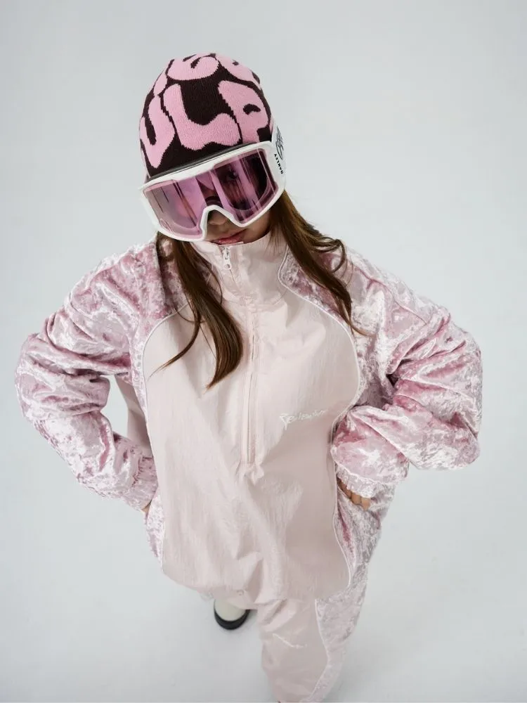 Zenventure White 3L Velvet Sparkle Snow Suit - Unisex