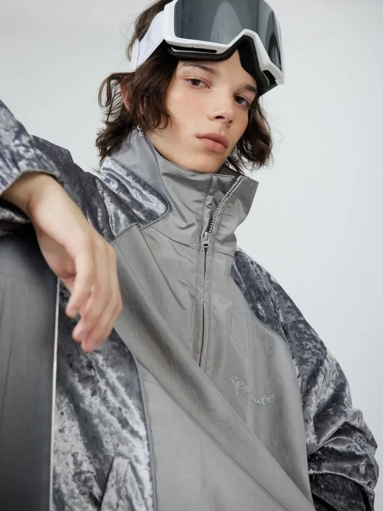 Zenventure White 3L Velvet Sparkle Snow Suit - Unisex