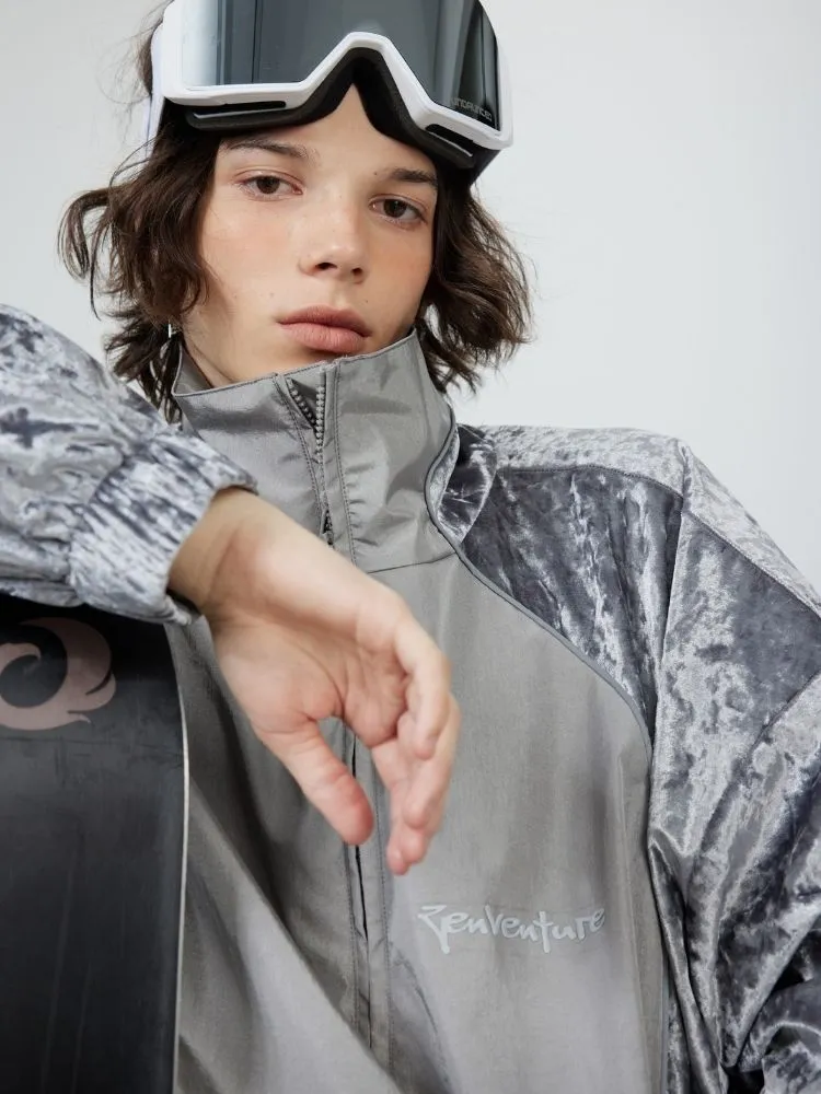 Zenventure White 3L Velvet Sparkle Snow Suit - Unisex