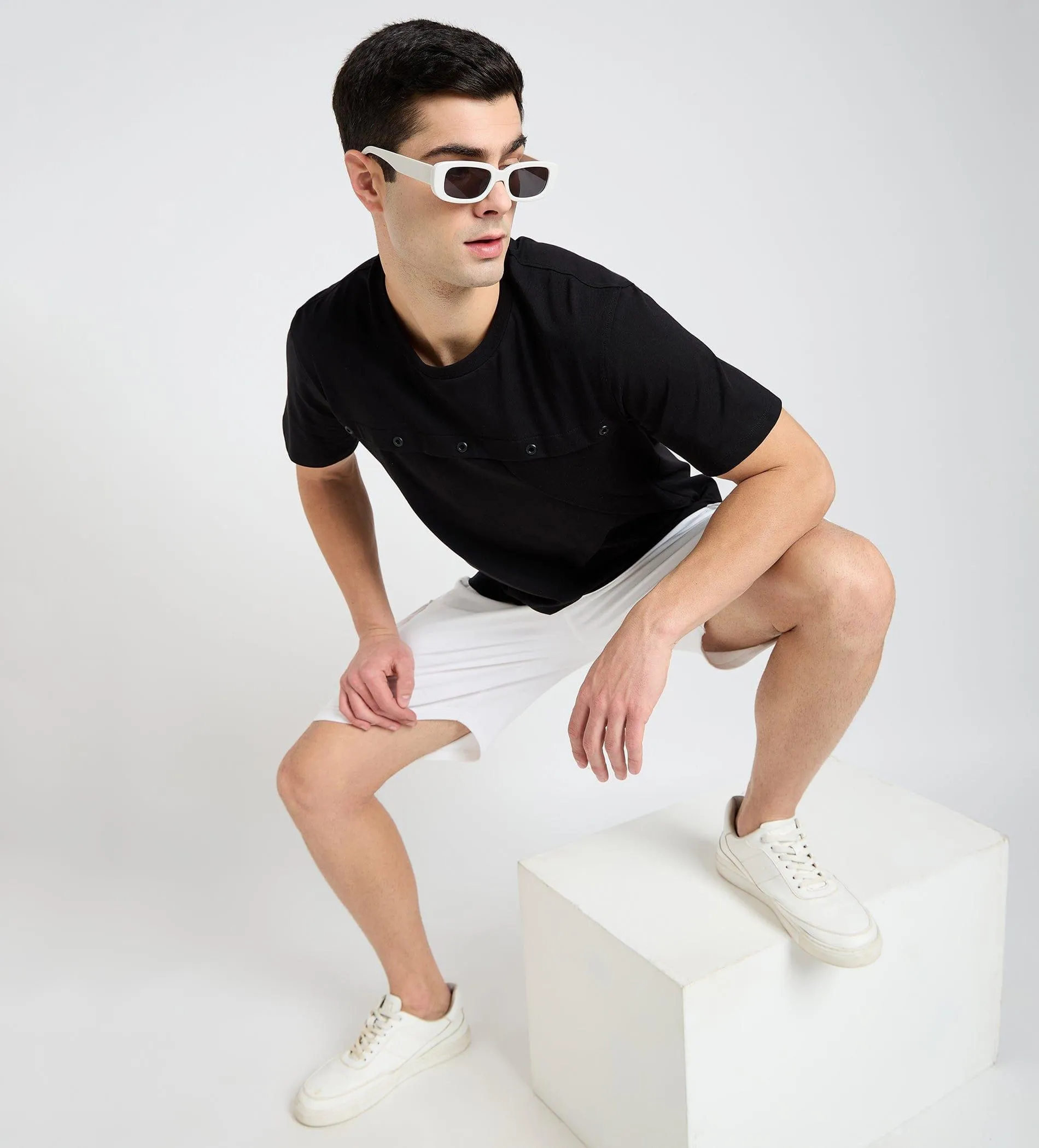 Zipper Highlighter Cargo Shorts