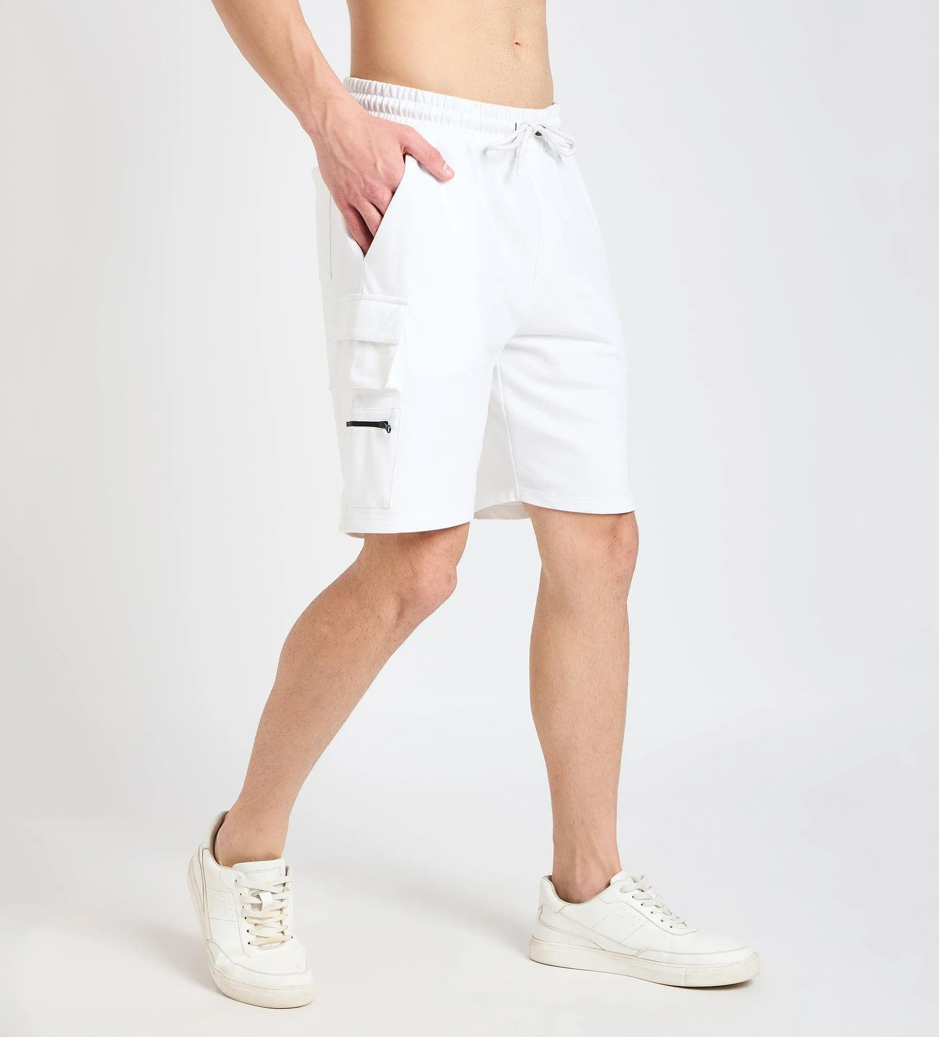 Zipper Highlighter Cargo Shorts