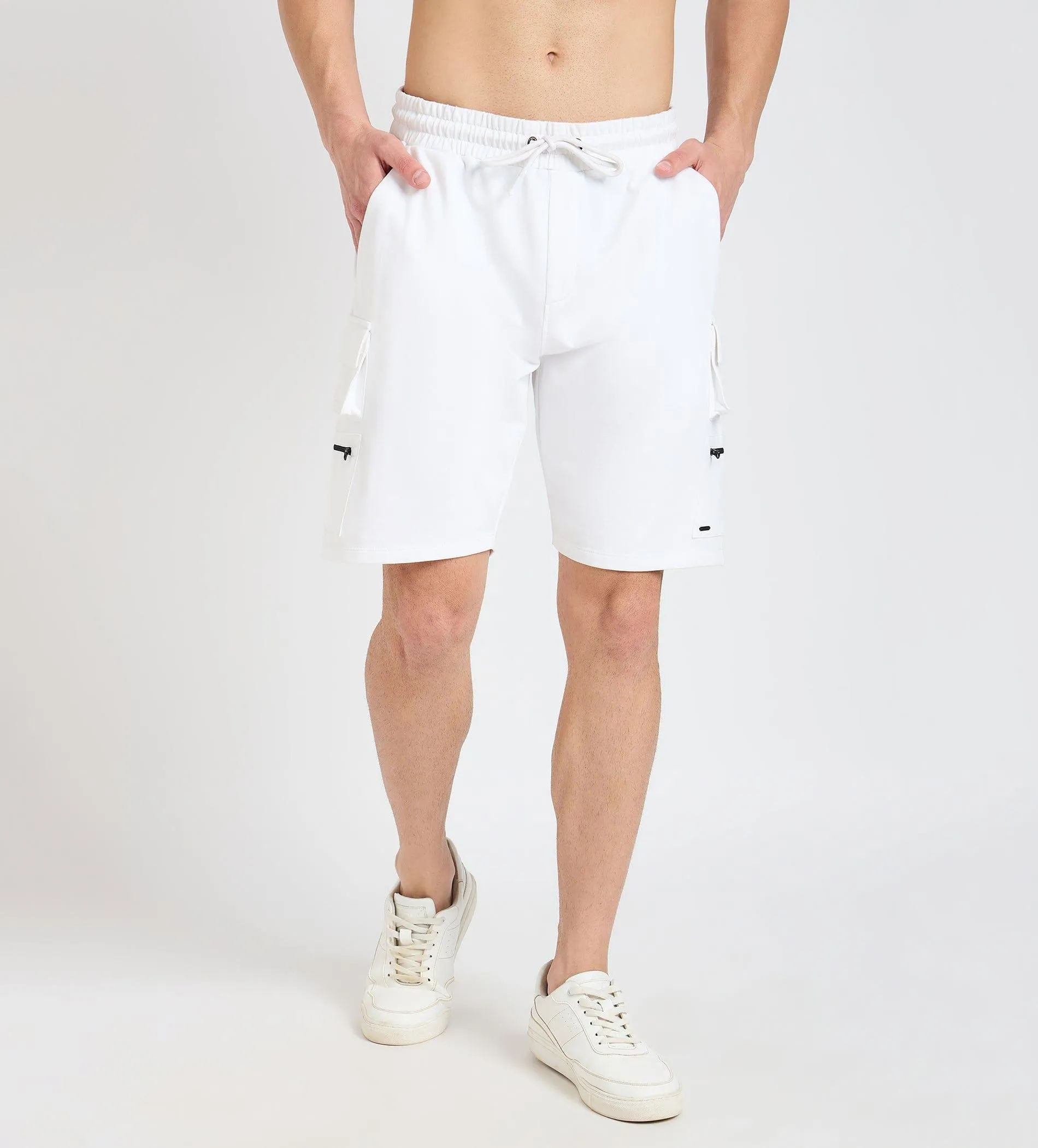 Zipper Highlighter Cargo Shorts